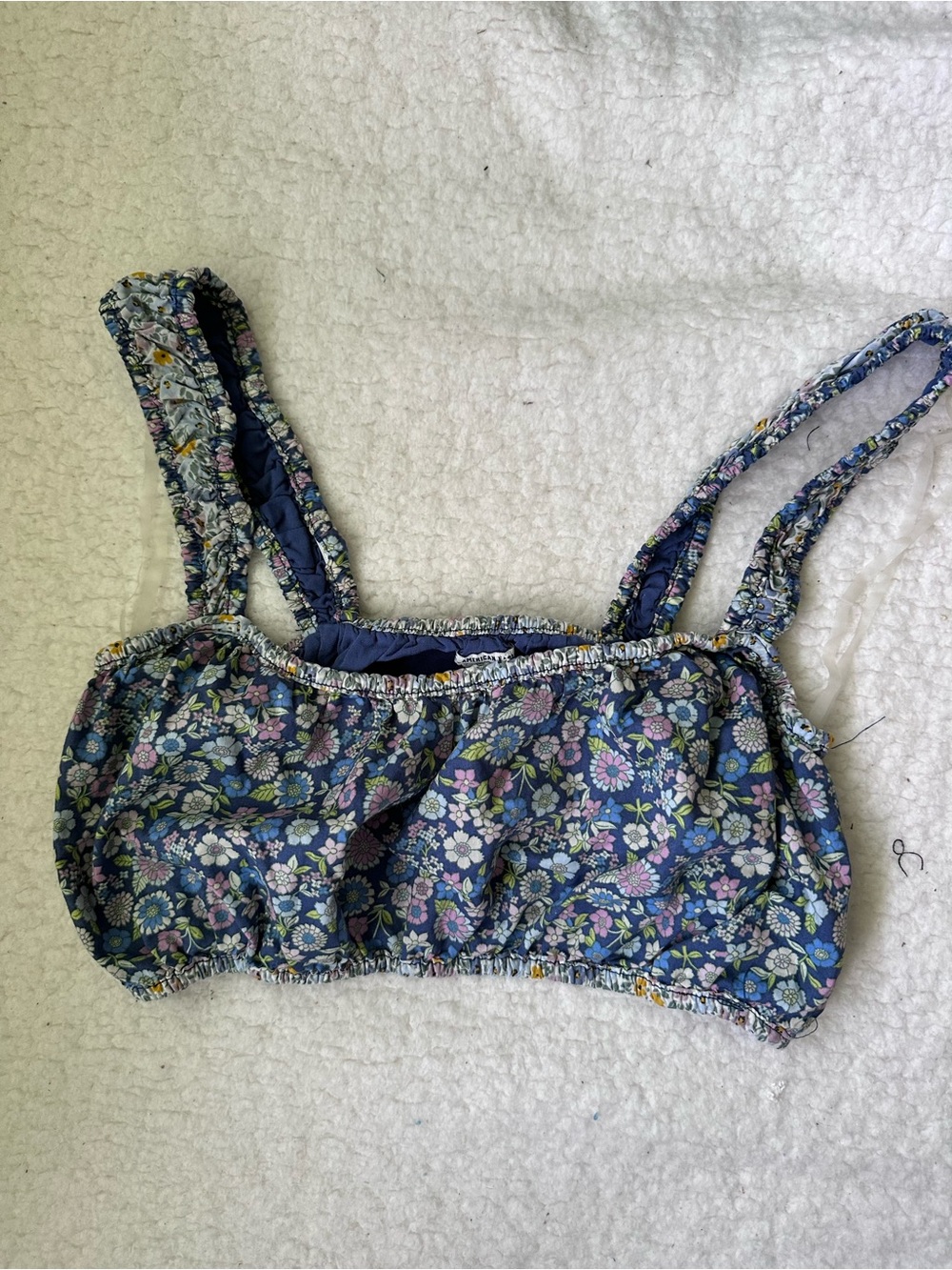 American Eagle Outfitters Navy Floral Bandeau Bralette